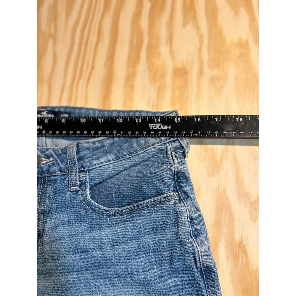 Hollister Low-Rise Baggy Jeans Medium Wash Wide Leg Denim W26R 2R - Picture 4 of 6
